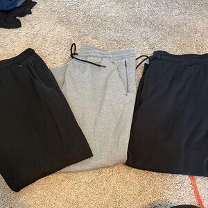 3 pairs Old Navy Black and Gray Jogger Pants Set